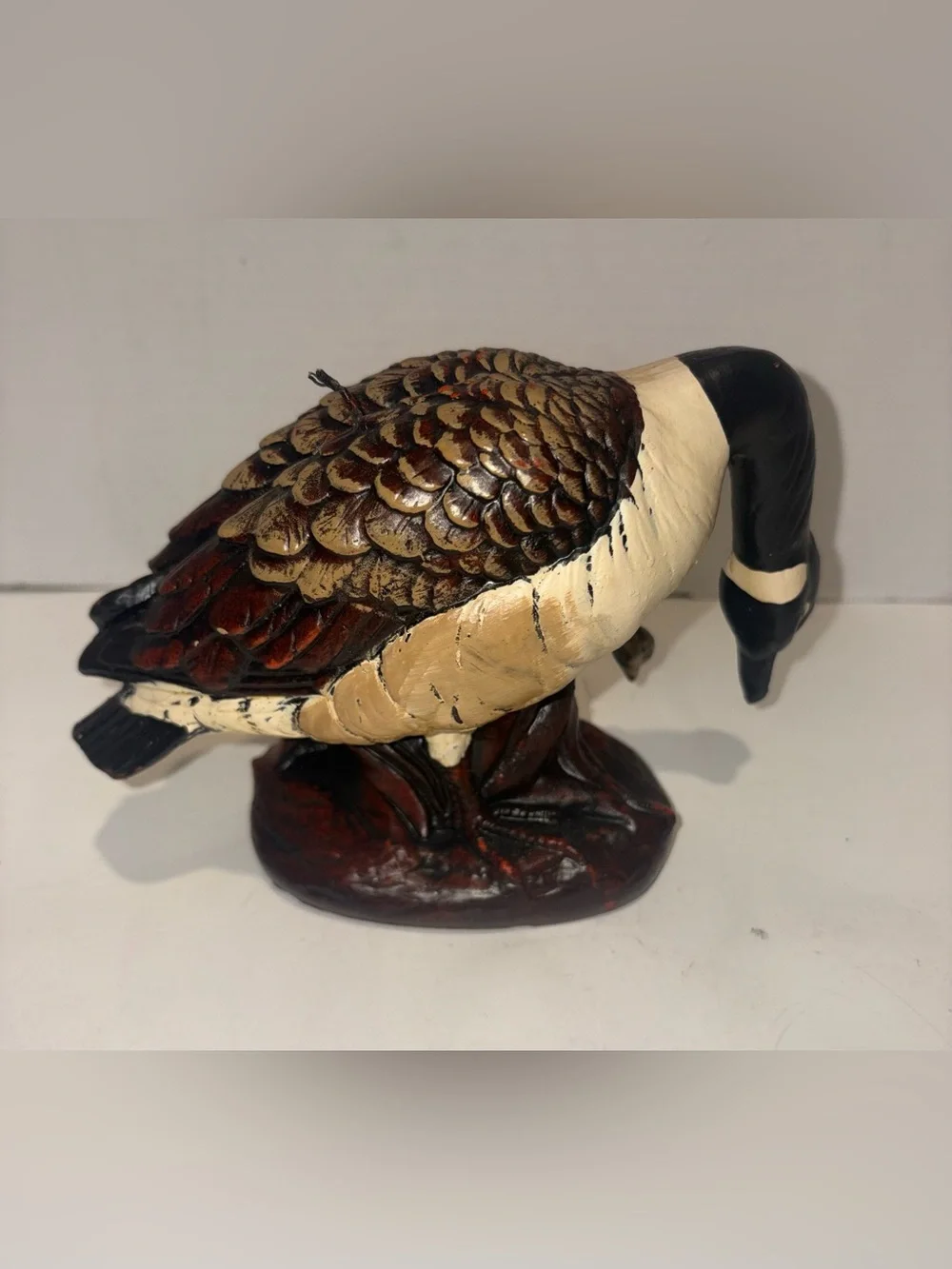 Vintage-Style Decorative Canada Goose Figurine Candle